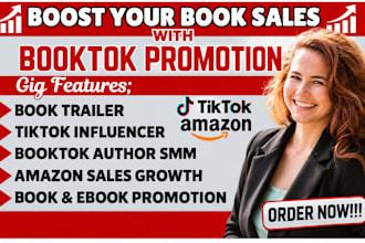 booktok book promotion amazon kdp ads tiktok booktok author smm ebook marketing