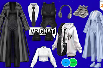 design 3d custom clothing vrchat outfit prop vrchat accessories model asset nsfw