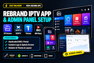 rebrand android iptv app xciptv smarters with hardcoded dns