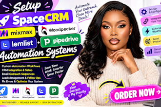 setup spacecrm mixmax woodpecker instantly lemlist pipedrive automation systems