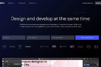 design a 3d creative portfolio website or agency webflow