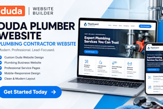 build duda plumber website duda website builder plumbing contractor website