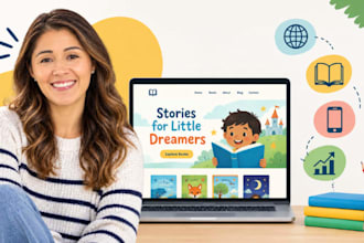 design children book author website kids author website book website