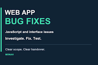 fix bugs in your web application