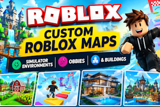 build custom roblox maps, simulator environments, obbies, and buildings