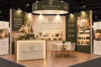 design 3d exhibition stand, trade show booth and functional expo booth
