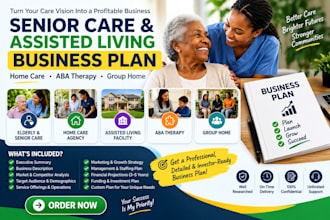 elderly seniorcare homecare assisted living aba therapy grouphome business plan