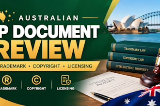 review australian IP contracts, trademark, copyright and licensing documents