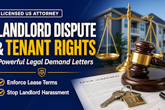 draft attorney backed rent dispute or collection demand letter