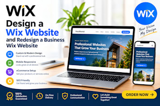 design wix website and redesign a business wix website