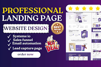 design landing page sales funnel lead capture page systeme io