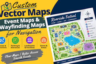 create custom vector maps, event maps and wayfinding maps for navigation
