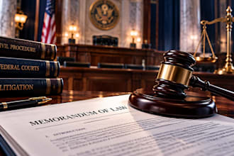 write a persuasive memorandum of law for litigation