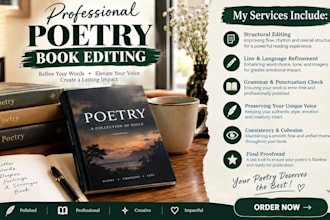 edit and polish your poetry collection so it is ready to publish