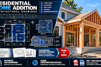 create city permit drawings for home addition and remodel