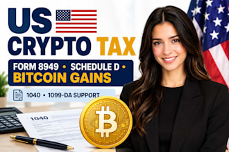 prepare US crypto tax return form 8949 schedule d bitcoin capital gains