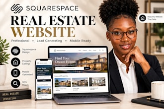 design squarespace real estate website for realtors and investors