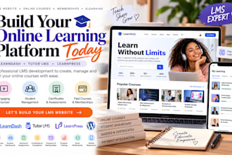 build wordpress lms elearning website with learndash, tutor lms, learnpress