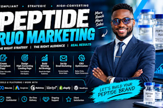 create peptide ruo ad strategy compliant copy landing page cro email marketing