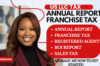 file your llc annual report, franchise tax, and maintain registered agent servic