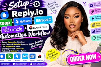 setup reply io streak keap nethunt bitrix24 nimble sugarcrm automation workflow