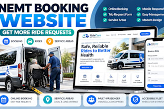 build nemt booking website medical transportation scheduling website