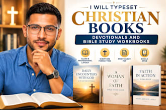 typeset christian books devotionals and bible study workbook
