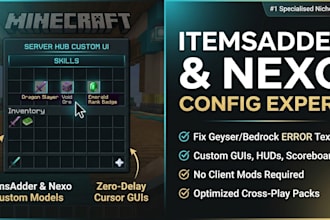 setup geysermc bedrock crossplay itemsadder bedrockgen nexo minecraft