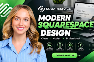 design modern squarespace website, squarespace design as squarespace expert
