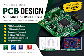 design professional pcb, schematic and circuit board layout