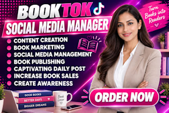 be your booktok author SMM and promote your book on tiktok