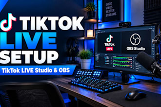 set up tiktok live studio and obs for live streaming