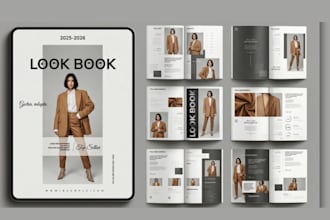 design product catalog digital fashion lookbook magazine layout design brochure