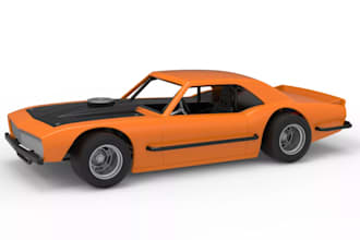 provide3d printable mini car stl,scale toy car model for resin,vintage car shell