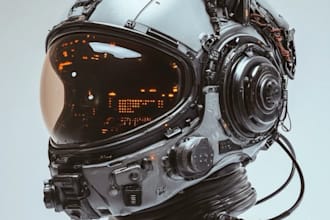create 3d helmet cad model for 3d printing