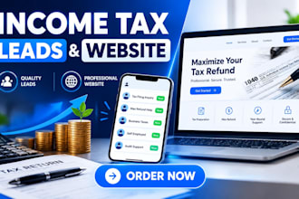income tax leads tax website mca leads generation tax facebook ads sales funnel