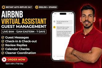 be your airbnb virtual assistant for guest communication and management