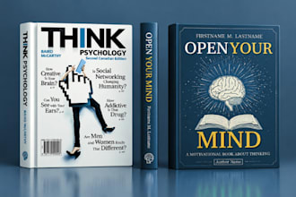 do psychology ebook cover design, self help book  cover and kindle design