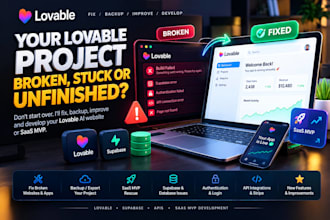 fix lovable, lovable ai website backup, lovable  saas mvp, lovable development