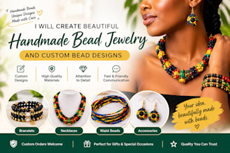 create beautiful handmade bead jewelry and custom bead designs