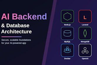 build the backend and database for your ai app