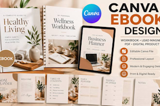 design canva ebook workbook lead magnet PDF and digital product templates