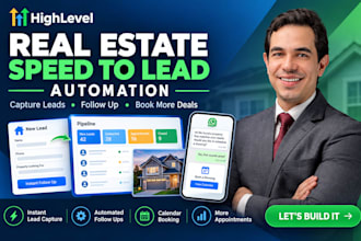 build your gohighlevel real estate speed to lead automation system