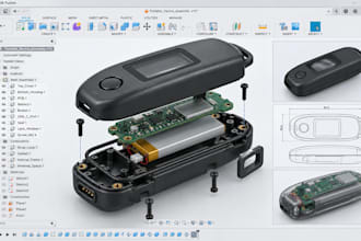 create injection molded consumer product housing plastic casing solidworks dfm