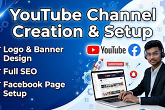 setup youtube channel and facebook page with SEO and branding