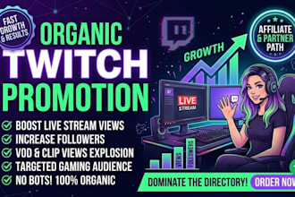 do twitch channel promotion