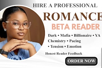 beta read your dark or mafia romance with honest reader feedback
