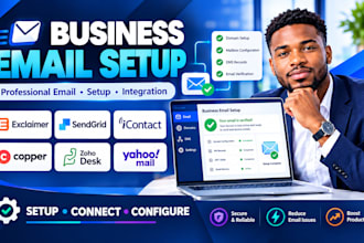 setup business email exclaimer sendgrid icontact copper zoho desk yahoo mail