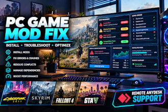 install fix and troubleshoot cyberpunk 2077 santos mod and PC game mods remotely