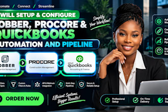 setup service titian jobber procore, quickbooks automation and pipeline